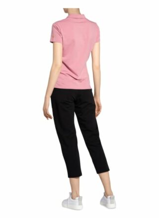 ea7 Emporio Armani Jersey-Poloshirt Mit Schmucksteinbesatz pink