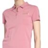 ea7 Emporio Armani Jersey-Poloshirt Mit Schmucksteinbesatz pink