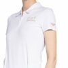 ea7 Emporio Armani Jersey-Poloshirt Mit Schmucksteinbesatz weiss