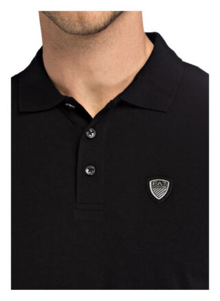 EA7 EMPORIO ARMANI Poloshirt Herren, Schwarz