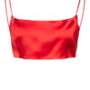 gauge81 Cropped-Top Aus Satin rot