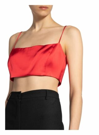 gauge81 Cropped-Top Aus Satin rot