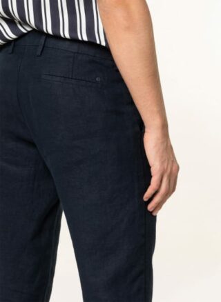 nn07 Chino Seb Regular Fit Aus Leinen blau