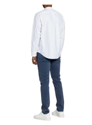 nn07 Hemd Justin Comfort Fit Mit Stehkragen weiss