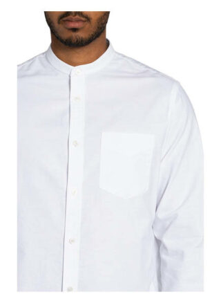 nn07 Hemd Justin Comfort Fit Mit Stehkragen weiss