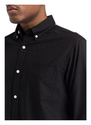 NN07 Levon Casual-Hemd Herren, Schwarz