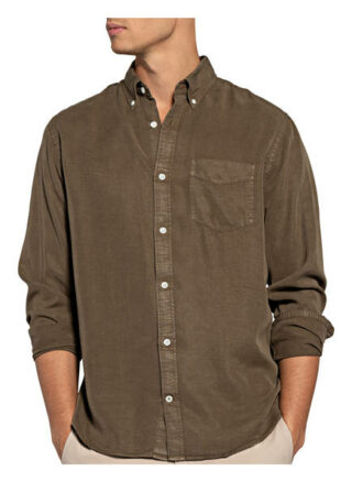 nn07 Hemd Levon Slim Fit braun