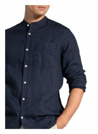 NN07 Justin Leinenhemd Herren, Blau
