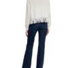 pinkeo Pullover Snowboard Mit Paillettenbesatz weiss