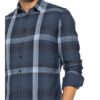 q1 Manufaktur Flanellhemd Slim Fit blau