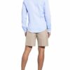 q1 Manufaktur Hemd Extra Slim Fit Mit Leinen blau