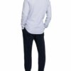 Q1 Manufaktur Casual-Hemd Herren, Blau