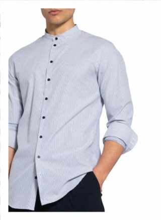 Q1 Manufaktur Casual-Hemd Herren, Blau