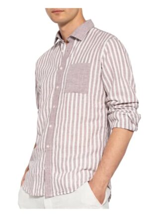 Q1 Manufaktur Casual-Hemd Herren, Rot