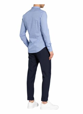 Q1 Manufaktur Casual-Hemd Herren, Blau
