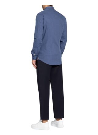 Q1 Manufaktur Casual-Hemd Herren, Blau