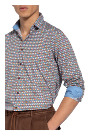 Q1 Manufaktur Casual-Hemd Herren, Blau