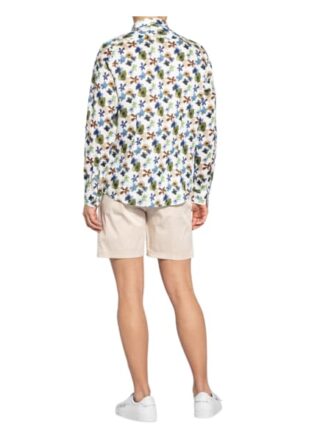 r2 Amsterdam Leinenhemd Slim Fit blau