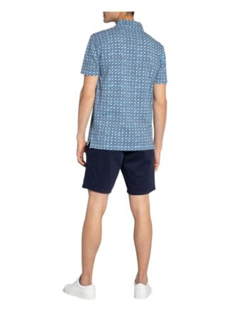 r2 Amsterdam Piqué-Poloshirt blau