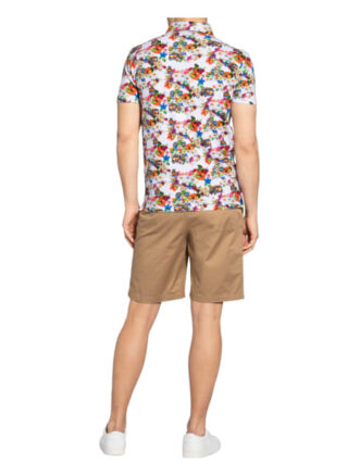 r2 Amsterdam Piqué-Poloshirt weiss