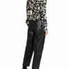 roteate Birger Christensen Bluse Tracy Mit Rüschenbesatz schwarz