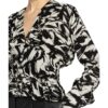 roteate Birger Christensen Bluse Tracy Mit Rüschenbesatz schwarz
