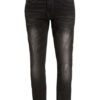 mavi James Skinny Jeans Herren, Schwarz