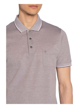 Olymp Piqué-Poloshirt Herren, Braun
