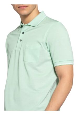 Olymp Piqué-Poloshirt Herren, Grün