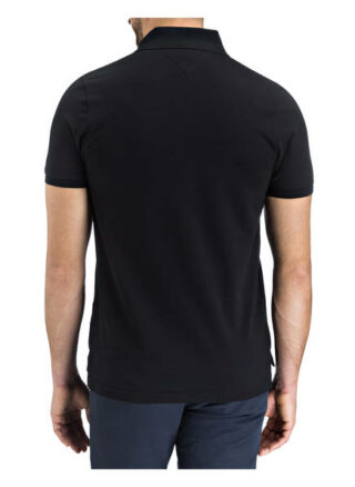 Tommy Hilfiger Pique-Poloshirt Herren, Schwarz