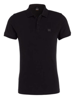 Boss Prime Pique-Poloshirt Herren, Schwarz