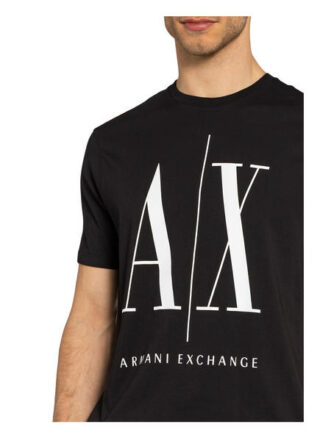Armani Exchange T-Shirt Herren, Schwarz