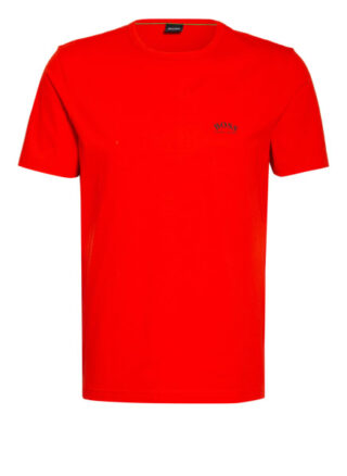 Boss Curved T-Shirt Herren, Rot