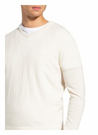 STROKESMAN'S Cashmere-Pullover Herren, Weiß