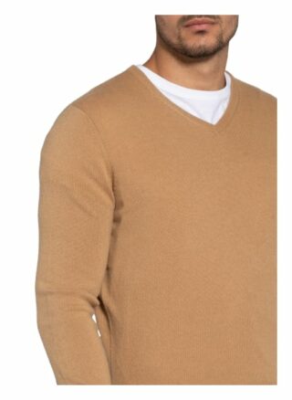 STROKESMAN'S Cashmere-Pullover Herren, Braun