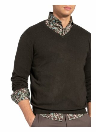 STROKESMAN'S Cashmere-Pullover Herren, Grün
