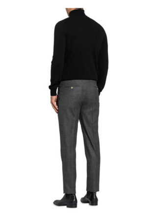 FEDELI Rollkragenpullover Herren, Schwarz