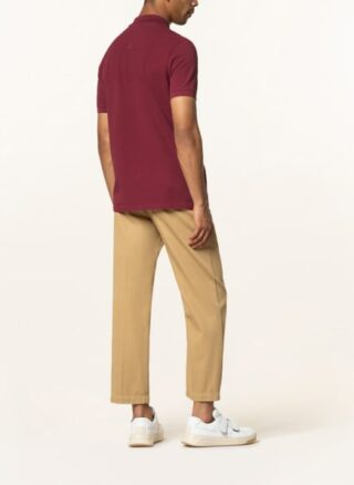 Kenzo Tiger Crest Piqué-Poloshirt Herren, Rot