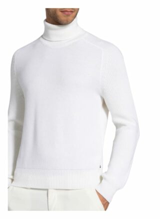 Boss Manuello Rollkragenpullover Herren, Weiß