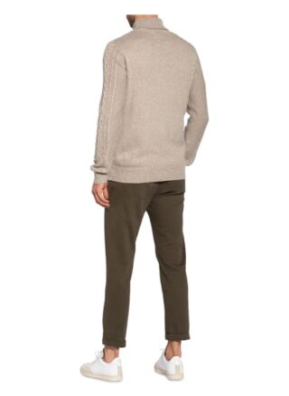 DSTREZZED Rollkragenpullover Herren, Beige