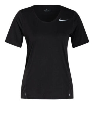 Nike City Sleek Laufshirt Damen, Schwarz