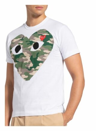 COMME des GARÇONS PLAY Play T-Shirt Herren, Weiß