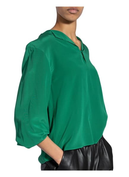 Marc O'Polo Pure Blusenshirt aus Seide Damen, Grün