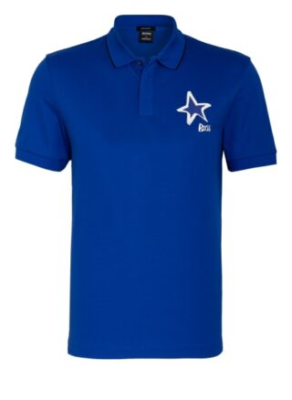 Boss Parlay Pique-Poloshirt Herren, Blau