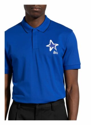 Boss Parlay Pique-Poloshirt Herren, Blau