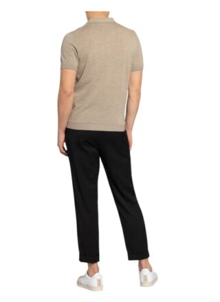 Olymp Level Five Strick-Poloshirt Herren, Braun