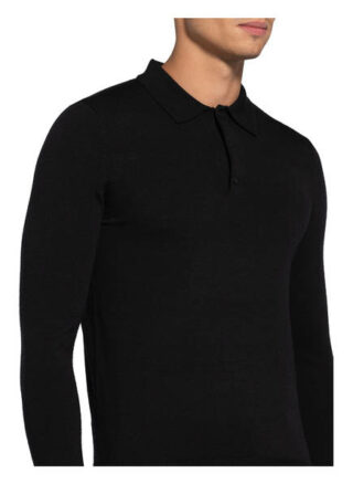 REISS Trafford Poloshirt Herren, Schwarz
