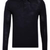 REISS Trafford Strick-Poloshirt Herren, Blau