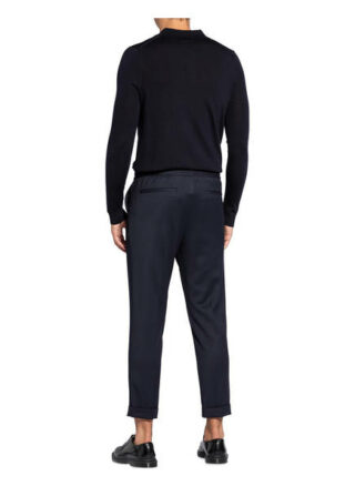 REISS Trafford Strick-Poloshirt Herren, Blau