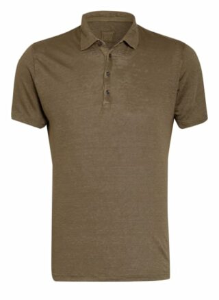 120%lino Jersey-Poloshirt Herren, Grün